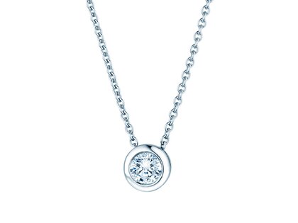 Anhänger Eternal in 14K Weißgold mit Diamant 0,15ct GSI G/SI