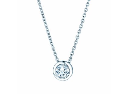 Anhänger Eternal in Platin 950/- mit Diamant 0,15ct GSI G/SI