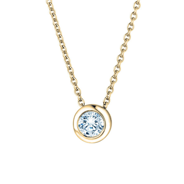 Anhänger Eternal Labordiamant in 9K Gelbgold mit Labordiamant 0,15ct E/VS