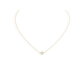 Anhänger Heart Petite in 14K Gelbgold mit Diamanten 0,06ct