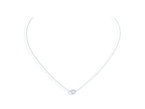 Anhänger Heart Petite in 14K Weißgold mit Diamanten 0,06ct