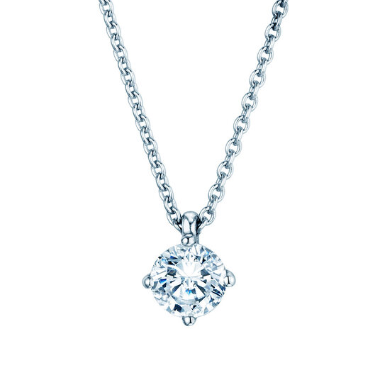 Anhänger Modern in 14K Weißgold mit Diamant 0,40ct G/SI