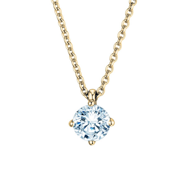 Anhänger Modern Labordiamant in 9K Gelbgold mit Labordiamant 0,75ct E/VS
