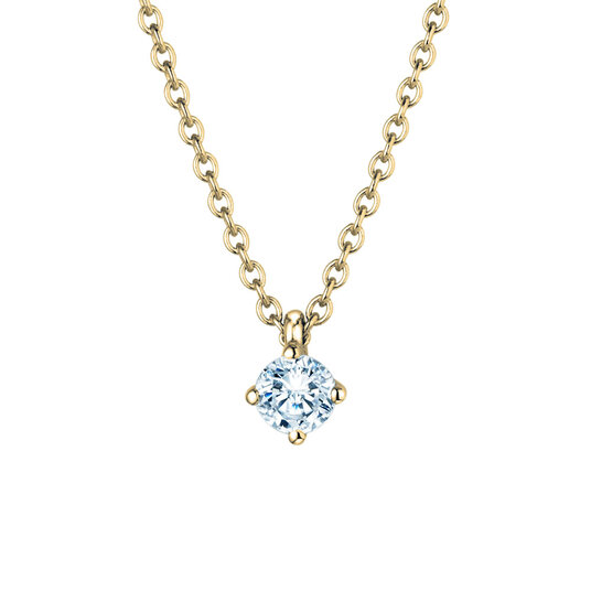 Anhänger Modern in 9K Gelbgold mit Diamant 0,20ct G/SI