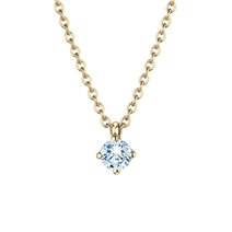 Anhänger Modern in 14K Gelbgold mit Diamant 0,15ct G/SI