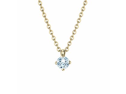 Anhänger Modern in 14K Gelbgold mit Diamant 0,15ct G/SI