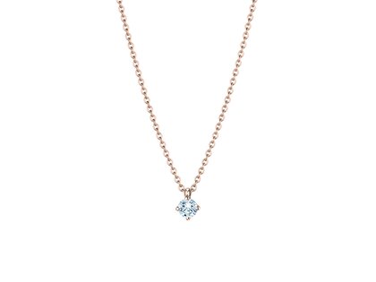 Anhänger Modern in 18K Roségold mit Diamant 0,20ct GSI G/SI