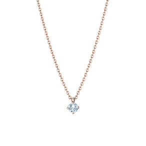 Anhänger Modern in 18K Roségold mit Diamant 0,20ct GSI G/SI