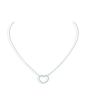 Anhänger My Heart in 14K Weißgold mit Diamanten 0,19ct
