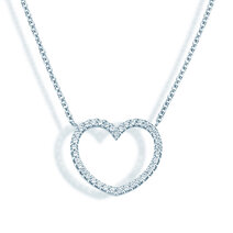 Anhänger My Heart in 14K Weißgold mit Diamanten 0,19ct