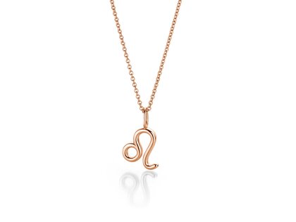 Sternzeichen-Anhänger Löwe in 14K Roségold