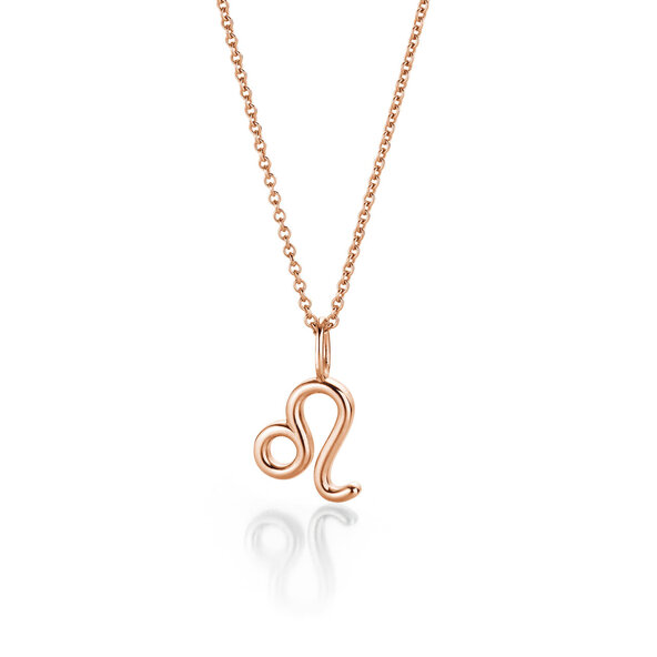 Sternzeichen-Anhänger Löwe in 14K Roségold