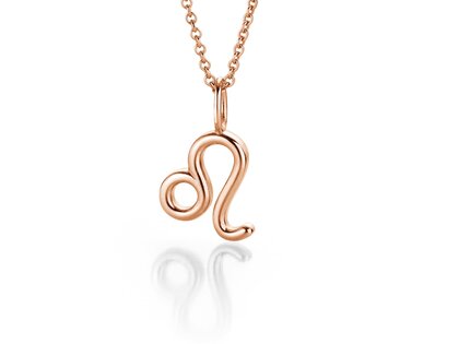 Sternzeichen-Anhänger Löwe in 14K Roségold