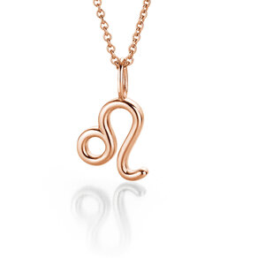 Sternzeichen-Anhänger Löwe in 14K Roségold