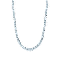 Tennis-Collier Classic in 18K Weißgold mit Diamanten 2,97 G/SI