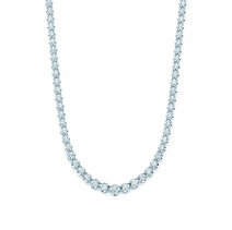 Tennis-Collier Classic in 18K Weißgold mit Diamanten 2,97 G/SI