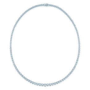 Tennis-Collier Classic in 18K Weißgold mit Diamanten 2,97