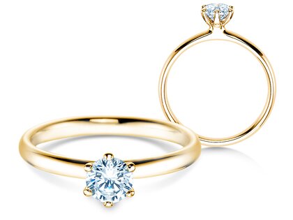 Verlobungsring Classic 6 in Gelbgold
