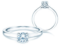 Verlobungsring Romance in Platin 950/- mit Diamant 0,60ct G/SI