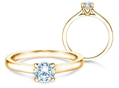 Verlobungsring Romance in 18K Gelbgold mit Diamant 0,60ct G/SI