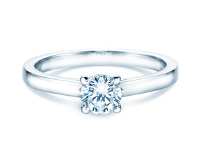 Verlobungsring Romance in 18K Weißgold mit Diamant 0,60ct H/SI