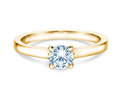Verlobungsring Romance in 18K Gelbgold mit Diamant 0,60ct G/SI