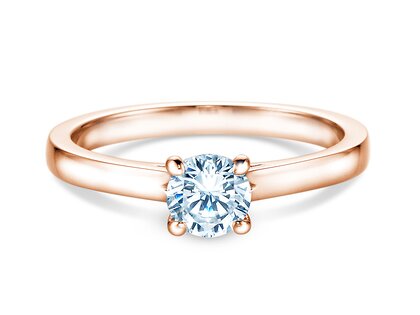 Verlobungsring Romance in 18K Roségold mit Diamant 0,60ct G/SI