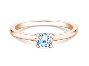 Verlobungsring Romance in 14K Roségold mit Diamant 0,40ct G/SI