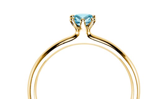 Verlobungsring Classic Colour in 9K Gelbgold mit Smaragd 0,05ct