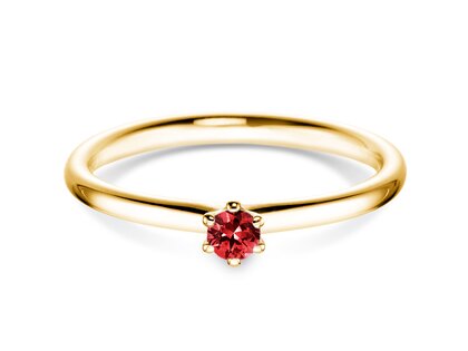 Verlobungsring Classic Colour in 14K Gelbgold mit Rubin 0,05ct
