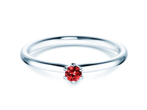 Verlobungsring Classic Colour in 9K Weißgold mit Rubin 0,05ct