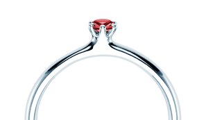 Verlobungsring Classic Colour in Silber 925/- mit Rubin 0,05ct