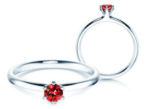 Verlobungsring Classic Colour in Silber 925/- mit Rubin 0,15ct
