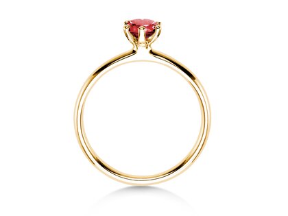 Verlobungsring Classic Colour in 14K Gelbgold mit Rubin 0,50ct
