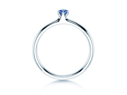 Verlobungsring Classic Colour in Silber 925/- mit Saphir 0,05ct