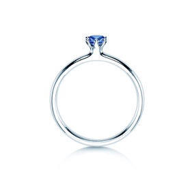 Verlobungsring Classic Colour in Silber 925/- mit Blautopas 0,05ct