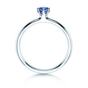 Verlobungsring Classic Colour in 14K Weißgold mit Saphir 0,25ct