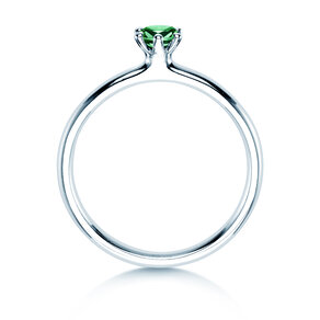 Verlobungsring Classic Colour in Platin 950/- mit Smaragd 0,25ct