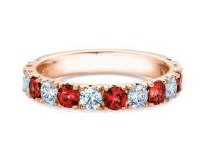 Verlobungsring Dusk mit Diamant und Farbedelstein in Roségold