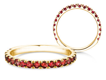 Verlobungsring Dusk mit Farbedelstein in 9K Weißgold mit Rubin 0,38ct