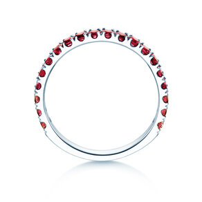 Verlobungsring Dusk mit Farbedelstein in 9K Weißgold mit Rubin 0,38ct