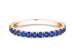 Verlobungsring  Dusk mit Farbedelstein in 14K Roségold mit Saphir 0,96ct
