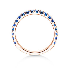 Verlobungsring  Dusk mit Farbedelstein in 14K Roségold mit Saphir 0,96ct