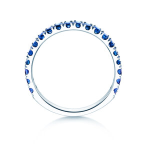 Verlobungsring Dusk mit Farbedelstein in 9K Weißgold mit Saphir 0,38ct
