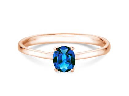 Verlobungsring Glow in 14K Roségold mit Saphir 0,60ct