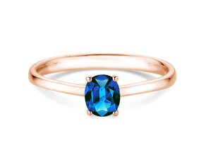 Verlobungsring Glow in 14K Roségold mit Saphir 0,60ct