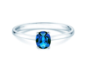 Verlobungsring Glow in 9K Weißgold mit Saphir 0,60ct