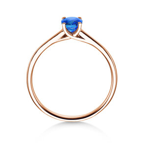 Verlobungsring Glow in 14K Roségold mit Saphir 0,60ct