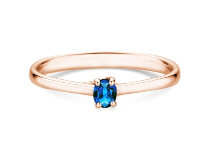 Verlobungsring Glow in 14K Roségold mit Saphir 0,25ct