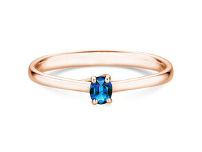 Verlobungsring Glow in 14K Roségold mit Saphir 0,25ct